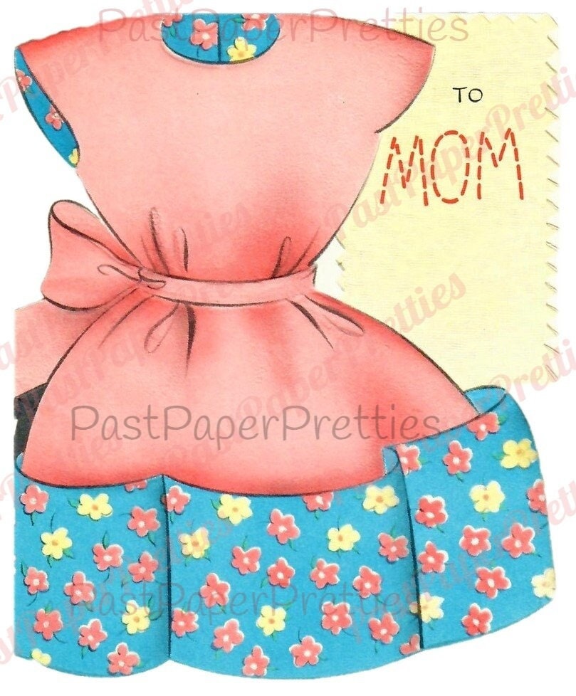 Vintage Printable Happy Mothers Day Apron Collage Sheet Card Images PDF Instant Digital Download ALL Cute Aprons Retro Homemaker Clip Art