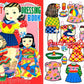 Vintage Printable Japanese Cut Out Dressing Book Paper Dolls Collage Sheets Cute Kawaii Paper Toys PDF Instant Digital Download 8 Sheets