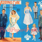 Vintage Paper Dolls Wedding Day c. 1960s Printable PDF Instant Digital Download 6 Wedding Dolls and Clothes Retro Bridal Party Clip Art