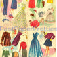Vintage Paper Dolls Merry Mermaids 1948 Printable PDF Instant Digital Download Two Pretty Ladies Forties Fashion Clip Art