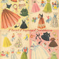 Vintage Paper Dolls Paper Doll Parade 1955 Printable PDF Instant Digital Download 12 Pretty Dolls Girls & Ladies Clip Art