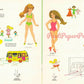 Vintage Paper Dolls Dawn and Her Friends Fashion Dolls Retro 1972 Printable PDF Instant Digital Download Childhood Toy Dolls Clipart Z1