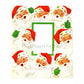 Vintage Printable Jolly Santa Faces Photo Frame Christmas Card Image Instant Digital Download Kitsch Santa Claus Clip Art PNG JPEG 300 dpi