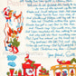 Vintage Printable Retro Letter From Santa Claus plus Envelope PDF Instant Digital Download Kitsch Old Fashioned Letter THREE Versions