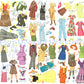 Vintage Paper Dolls Now and Then 1976 PDF Printable Instant Digital Download Time Travelling Dolls Fashions of 1890s 1920s 1940s 1970s