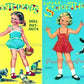 Vintage Paper Dolls Little Sweethearts c. 1950s Printable PDF Instant Digital Download 2 Adorable Kitsch Cute Little Girl Dolls Clip Art