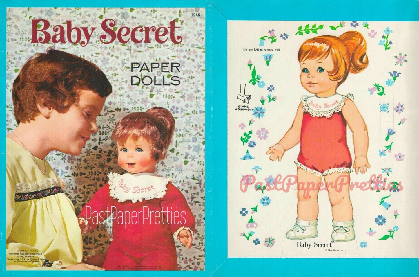 Vintage Paper Dolls Baby Secret Toy Doll c. 1966 Printable PDF Instant Digital Download Cute Childhood Memories Toy Doll Clip Art