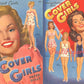 Vintage Paper Dolls Magazine Cover Girls c. 1944 Printable PDF Instant Digital Download Americas Prettiest Girls Fashion Models Clip Art