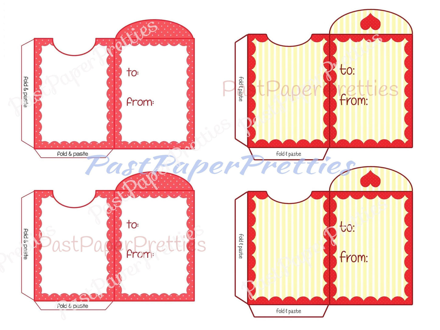 Vintage Printable Retro Envelopes and Kissing Stamps Seals for Valentine Cards PDF Instant Digital Download 9 Envelopes 84 Stamps