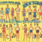 Vintage High School Paper Dolls c. 1940 Printable PDF Instant Digital Download 18 Teen Teenage Dolls & Clothes for School Parties Sports Fun