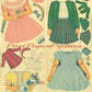 Vintage Paper Dolls Kit c. 1952 Printable PDF Instant Digital Download Large Pretty Doll and Clothes Queen Holden Clip Art