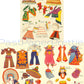 Vintage Paper Dolls Around The World Antique 1935 Printable International Children Instant Digital Download 21 National Costumes JPEG PDF