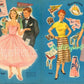 Vintage Prom Paper Dolls c. 1952 Printable PDF Instant Digital Download 3 Teen Girl Dolls School Dance Clip Art Perm Kit