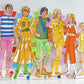 Vintage Paper Dolls Set The Brady Bunch c. 1973 Printable PDF Instant Digital Download Retro 70s TV Show Family Clip Art