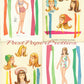 Vintage Paper Dolls Meet Francie c. 1966 Printable PDF Instant Digital Download Cute Childhood Toy Fashion Doll Clip Art Z1