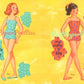 Vintage Paper Dell Dolls Printable PDF Instant Digital Download 4 Pretty Girls Friends and Sixties Wardrobe Clip Art