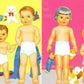 Vintage Paper Dolls 7 Darling Dolls c. 1952 Cute Adorable Children Printable PDF Instant Digital Download Kitsch Toddlers Babies Clip Art