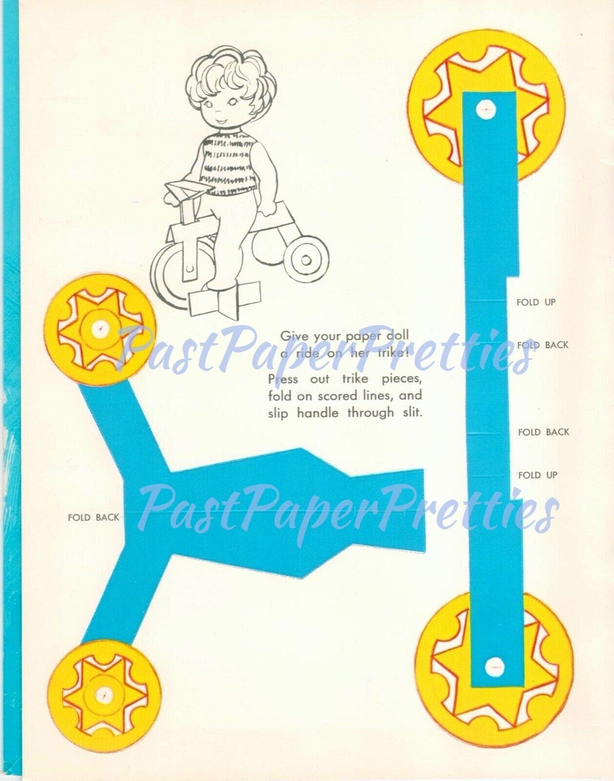 Vintage Paper Dolls Tippee Toes Doll c. 1969 Printable PDF Instant Digital Download Cute Childhood Toy Doll Clip Art