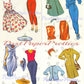 Vintage Paper Dolls Sister Dolls c. 1964 Printable PDF Instant Digital Download Pretty Sibling Sister Dolls Clip Art