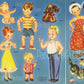 Vintage Paper Dolls The Little Family and Their Little House c. 1949 Printable Instant Digital Download Kitschy Cute People Playset