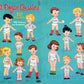 Vintage Paper Dolls A Dozen Cousins 12 Cute Stand Up Dolls circa 1960 Printable Instant Digital Download JPEG PDF