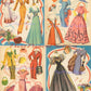 Vintage Paper Dolls The Well-Dressed Girl 1949 PDF Printable PDF Instant Digital Download 3 Beautiful Lady Dolls 1940s Fashions Clip Art