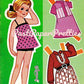 Vintage Paper Dolls Sally Doll Cutout Book c. 1960s Printable PDF Instant Digital Download Cute Little Girl Sixties Fashions Clip Art