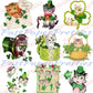 9 Vintage St. Patricks Day Card Images Cute Kitty Cats Collage Sheet All Kitties Printable Instant Digital Download PNG JPEG