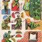 Vintage Paper Dolls GI Joe Action Figure Soldier Punch Outs c. 1964 PDF Printable Instant Digital Download American Toy Soldiers Playset