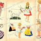 Vintage International Paper Dolls Collage Sheets Cute Dutch Swiss German Cut Out Dolls c. 1930s Printable PDF Instant Digital Download