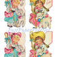 Vintage Printable Easter Card Cute Little Bo Peep Girls with Lambs Adorable Collage Images PDF Instant Digital Download JPEG PNG Clipart
