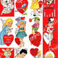 Vintage Printable Valentine Playbook Cut Out Cards Envelopes Seals Retro 1980s PDF Instant Digital Download Cute Kitsch Designs