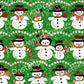 Vintage Printable Christmas Gift Wrap Cute Snowman Family Collage Sheet Instant Digital Download Kitsch Snow People Wrapping Paper Clip Art