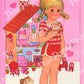 Vintage Valentine Cute Missy Paper Doll Folded Printable Card c. 1980s PDF Instant Digital Download Pretty Dress Up Girl and her Clothes