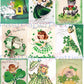 45 Vintage St. Patricks Day Card Images Kitsch Children Animals Shamrocks Collage Sheets Printable PDF Instant Digital Download ATC Size