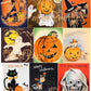 Vintage Halloween Printable Collage Cards Retro Mid Century Images PDF Instant Digital Download Cute Spooky Clip Art 2 Sizes SET ONE