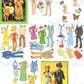 Vintage Paper Dolls The Sunshine Fun Family THREE SETS Printable PDF Instant Digital Download Cute Childhood Toy Dolls Clip Art Z1