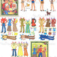 Vintage Paper Dolls The Sunshine Fun Family THREE SETS Printable PDF Instant Digital Download Cute Childhood Toy Dolls Clip Art Z1