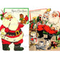 Vintage Printable Toymaker Santa Claus Mid Century Merry Christmas Card Images PDF Instant Digital Download Kitschmas Holiday Clip Art