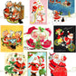 Vintage Printable Christmas Cards Mr and Mrs Santa Claus Collection Card Images PDF Instant Digital Download Mid Century Xmas Clip Art