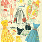 Vintage Paper Dolls Fashions for the Modern Miss c. 1962 PDF Printable Instant Digital Download 2 Pretty Models Sixties Fashions Clip Art