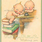 Vintage Printable Christmas Postcards Cutie Kewpie Angel Dolls Cherubs Holiday Images Set PDF Instant Digital Download