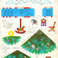 Vintage Printable The Night Before Christmas Playbook Playset Holiday Scene PDF Instant Digital Download Retro Paper Diorama