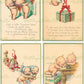 Vintage Printable Christmas Postcards Cutie Kewpie Angel Dolls Cherubs Holiday Images Set PDF Instant Digital Download