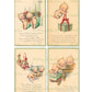 Vintage Printable Christmas Postcards Cutie Kewpie Angel Dolls Cherubs Holiday Images Set PDF Instant Digital Download