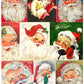 54 Vintage Printable Christmas Retro Santa Faces Heads Portraits Collage Collection MCM Santa Claus Card Images PDF Instant Digital Download