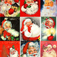 54 Vintage Printable Christmas Retro Santa Faces Heads Portraits Collage Collection MCM Santa Claus Card Images PDF Instant Digital Download