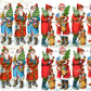 Vintage Antique Father Christmas Victorian Santa Claus Printable Paper Scraps Collage Sheets Instant Digital Download 1920s German Die Cuts