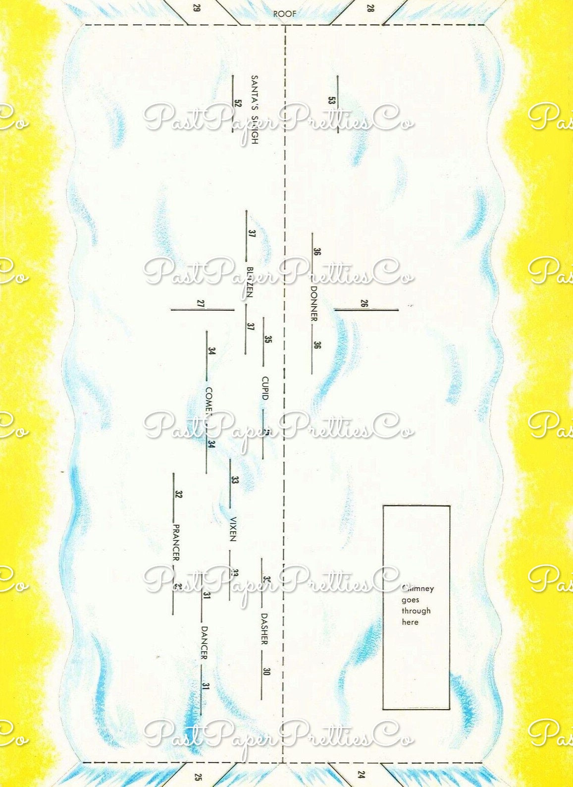 Vintage Printable The Night Before Christmas Playbook Playset Holiday Scene PDF Instant Digital Download Retro Paper Diorama