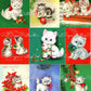 Vintage Printable Adorable Christmas Kittens Collage Sheets Retro Greeting Cards 54 Images PDF Instant Digital Download ALL Cats Clipart